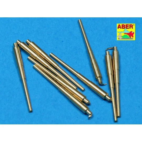 9 pcs 406 mm long barrels for North Carolina, 1/700 - Aber Models R...