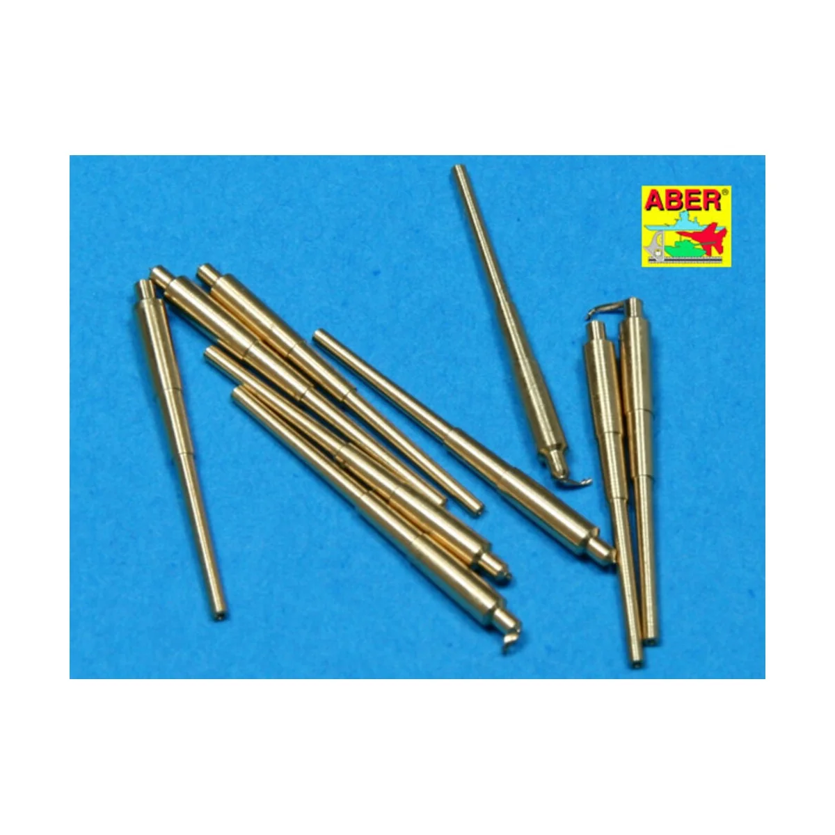 9 pcs 406 mm long barrels for North Carolina, 1/700 - Aber Models R...