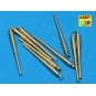 9 pcs 406 mm long barrels for North Carolina, 1/700 - Aber Models R...