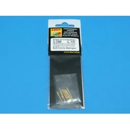 9 pcs 406 mm short barrels for North Carolina, 1/700 - Aber Models ... 2