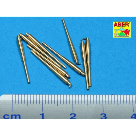 9 pcs 406 mm long barrels for North Carolina, 1/700 - Aber Models R...