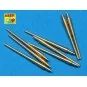 8 pcs 380 mm barrels for Bismarck, 1/700 - Aber Models RE-700 L14