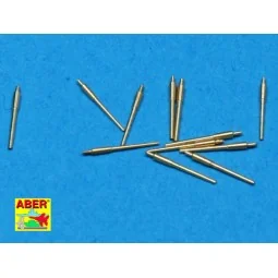 12 pcs 150 mm barrels for Bismarck, 1/700 - Aber Models RE-700 L15 2