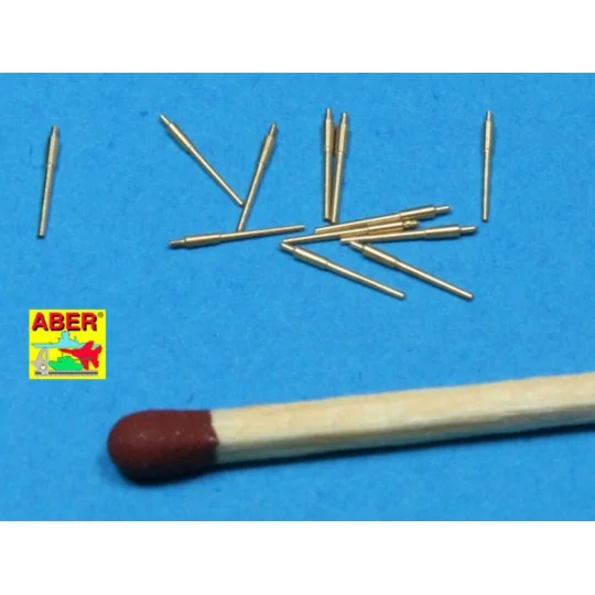 12 pcs 150 mm barrels for Bismarck, 1/700 - Aber Models RE-700 L15