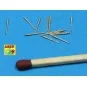 12 pcs 150 mm barrels for Bismarck, 1/700 - Aber Models RE-700 L15