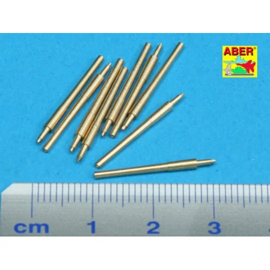9 pcs 406 mm barrels for Nelson, Rodney, 1/700 - Aber Models RE-700...