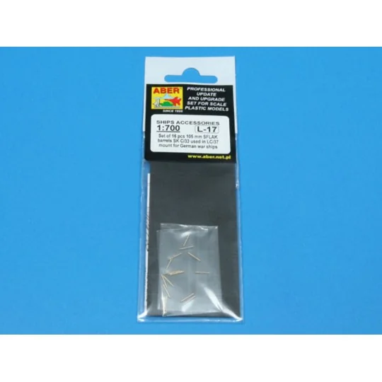 16 pcs 105 mm in C/37 mount for German, 1/700 - Aber Models RE-700 L17