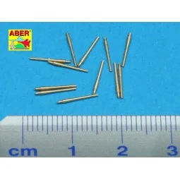 12 pcs 152 mm barrels for Nelson, Rodney, 1/700 - Aber Models RE-70... 2