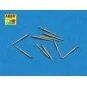 10 pcs 120 mm barrels for Royal Navy, 1/700 - Aber Models RE-700 L20