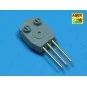 9 pcs 406 mm barrels for Nelson, Rodney, 1/700 - Aber Models RE-700...