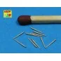 10 pcs 120 mm barrels for Royal Navy, 1/700 - Aber Models RE-700 L20
