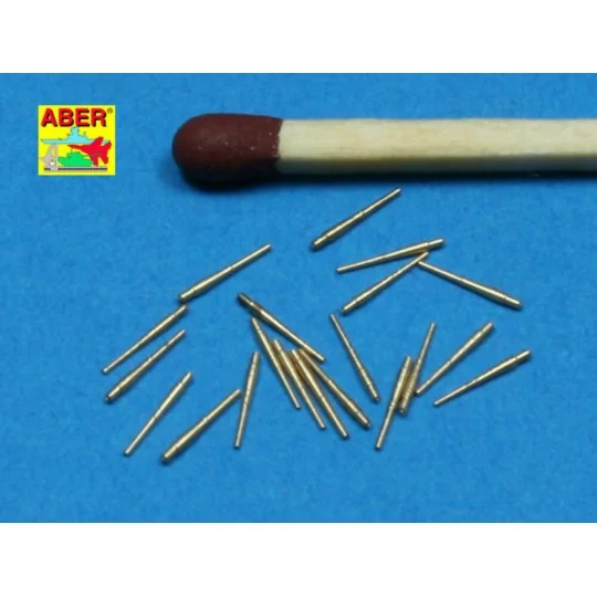 20 pcs 102mm barrels for Royal Navy, 1/700 - Aber Models RE-700 L21