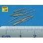16 pcs 133mm barrels for King George V, 1/700 - Aber Models RE-700 L23