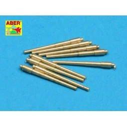 Set of 9 pcs 406 mm barrels for Missouri, 1/700 - Aber Models RE-70... 2