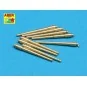 Set of 9 pcs 406 mm barrels for Missouri, 1/700 - Aber Models RE-70...