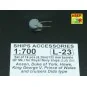 16 pcs 133mm barrels for King George V, 1/700 - Aber Models RE-700 L23
