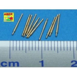 10 pcs 203 mm barrels for Atago, 1/700 - Aber Models RE-700 L27 2