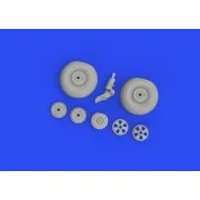 Mosquito wheels, 1/48 - Eduard Accessories 648746 Mosquito wheels, 1/48 - Eduard Accessories 648746