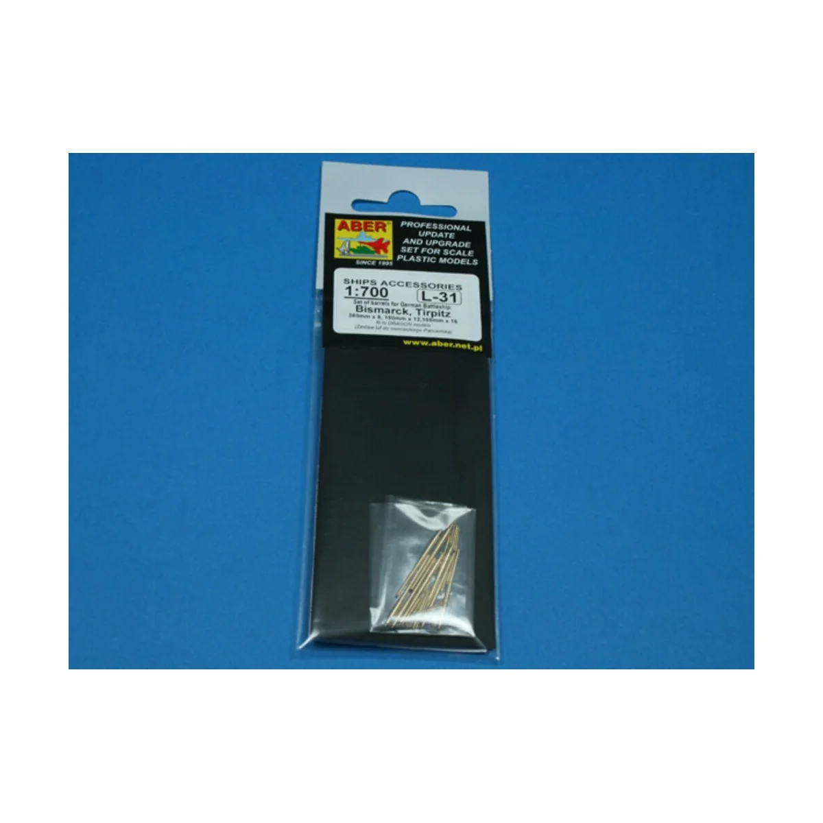 Barrels for Bismarck, 1/700 - Aber Models RE-700 L31