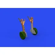 F6F undercarriage legs BRONZE, 1/48 - Eduard Accessories 648747