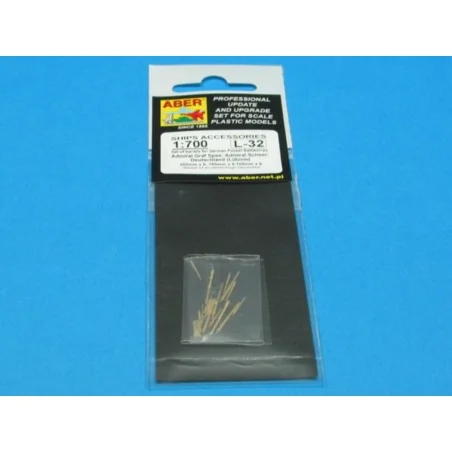 Barrels for Admiral Graf Spee, 1/700 - Aber Models RE-700 L32