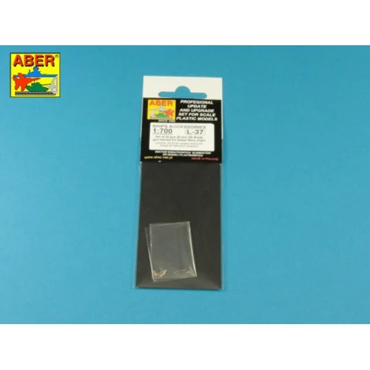 Set of 20 pcs 20 mm L/65 Breda gun barrels for Italian Navy ships, ...
