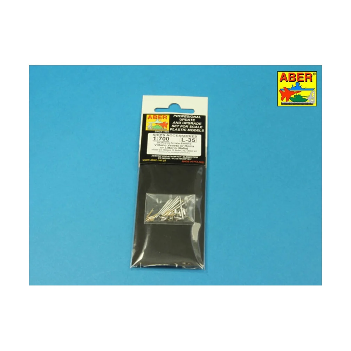 Set of barrels for RN Roma, Littorio or Vittorio Veneto, 1/700 - Ab...