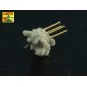 Set of 18 pcs 20 mm L/65 C/38 gun barrels for German war ships, 1/7...