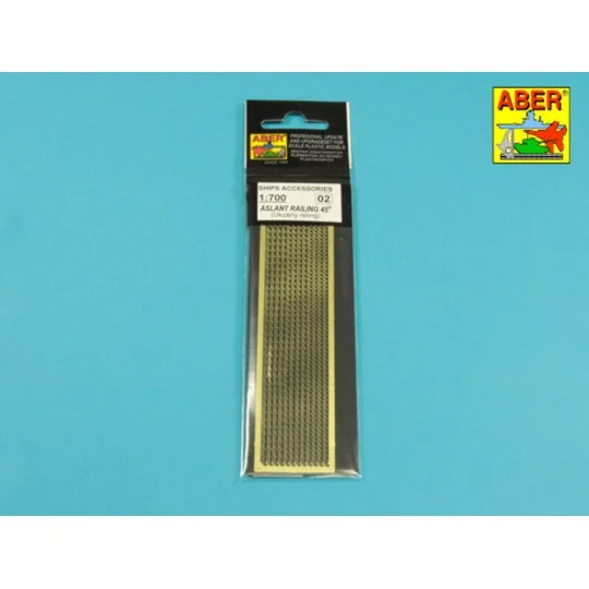 Aslant railing 45, 1/700 - Aber Models RE-700-02
