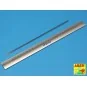 Steel round 0, 3mm length 250mmx12pcs - Aber Models SR 03