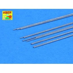 Steel round 0, 4mm length 250mmx12pcs - Aber Models SR 04