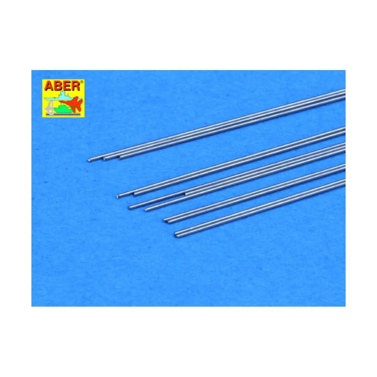 Steel round 0, 4mm length 250mmx12pcs - Aber Models SR 04