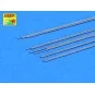 Steel round 0, 4mm length 250mmx12pcs - Aber Models SR 04