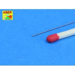 Steel round 0, 4mm length 250mmx12pcs - Aber Models SR 04 2