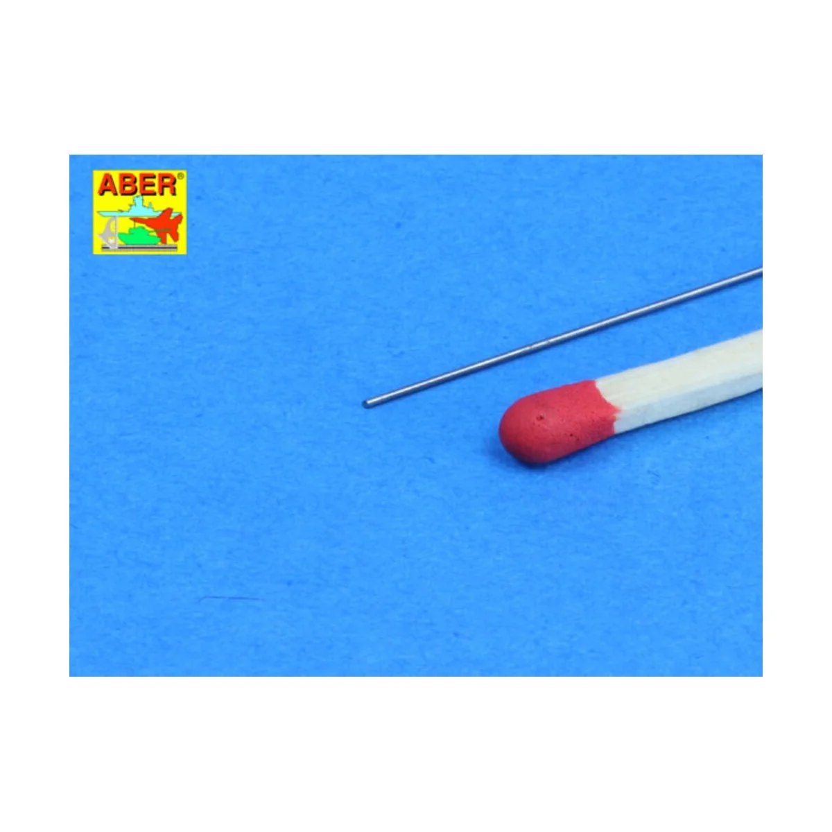 Steel round 0, 4mm length 250mmx12pcs - Aber Models SR 04