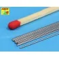Steel round rods O 0, 5mm length 250mm x12 pcs. - Aber Models SR 05