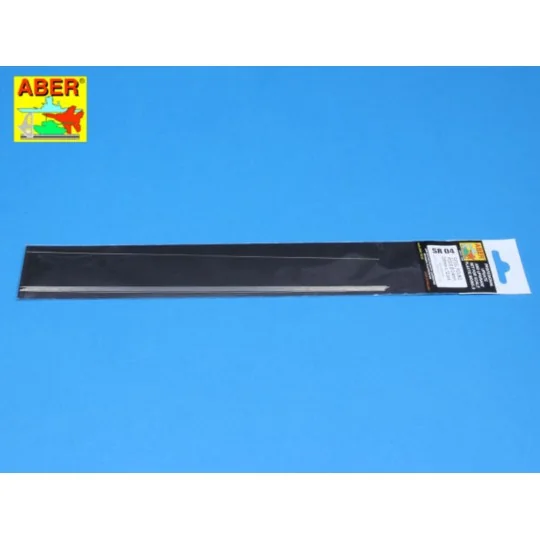Steel round 0, 4mm length 250mmx12pcs - Aber Models SR 04