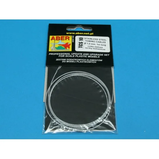 Stainless Steel Towing Cables O 1, 0 mm, 1 m long - Aber Models TCS 10
