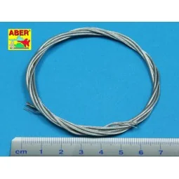 Stainess steel towing cables o 1, 3 mm, 1m long - Aber Models TCS 13 2