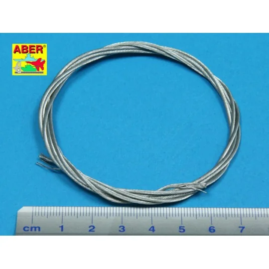 Stainess steel towing cables o 1, 3 mm, 1m long - Aber Models TCS 13