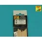 Limewood slats 2 x 3 x 245mm x 14 pcs. - Aber Models WL 2X3