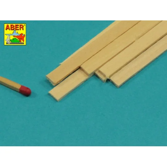 Limewood slats 1, 5 x 6 x 245mm x 7 pcs. - Aber Models WL 1, 5X6