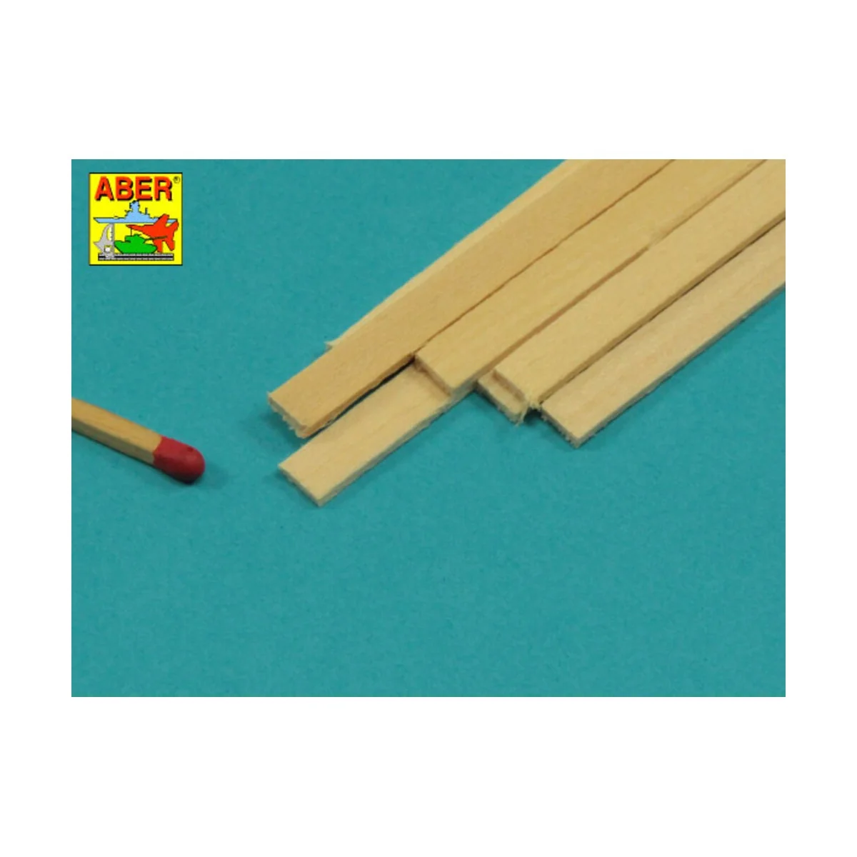 Limewood slats 1, 5 x 6 x 245mm x 7 pcs. - Aber Models WL 1, 5X6