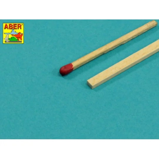 Limewood slats 2 x 3 x 245mm x 14 pcs. - Aber Models WL 2X3
