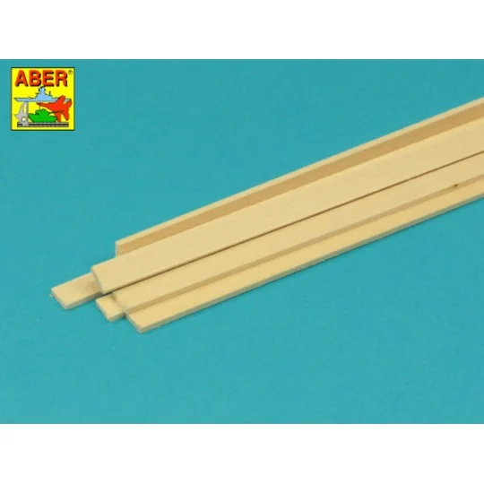 Limewood slats 2 x 8 x 245mm x 8 pcs. - Aber Models WL 2X8