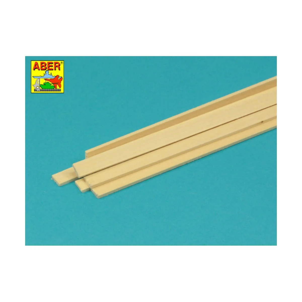 Limewood slats 2 x 8 x 245mm x 8 pcs. - Aber Models WL 2X8