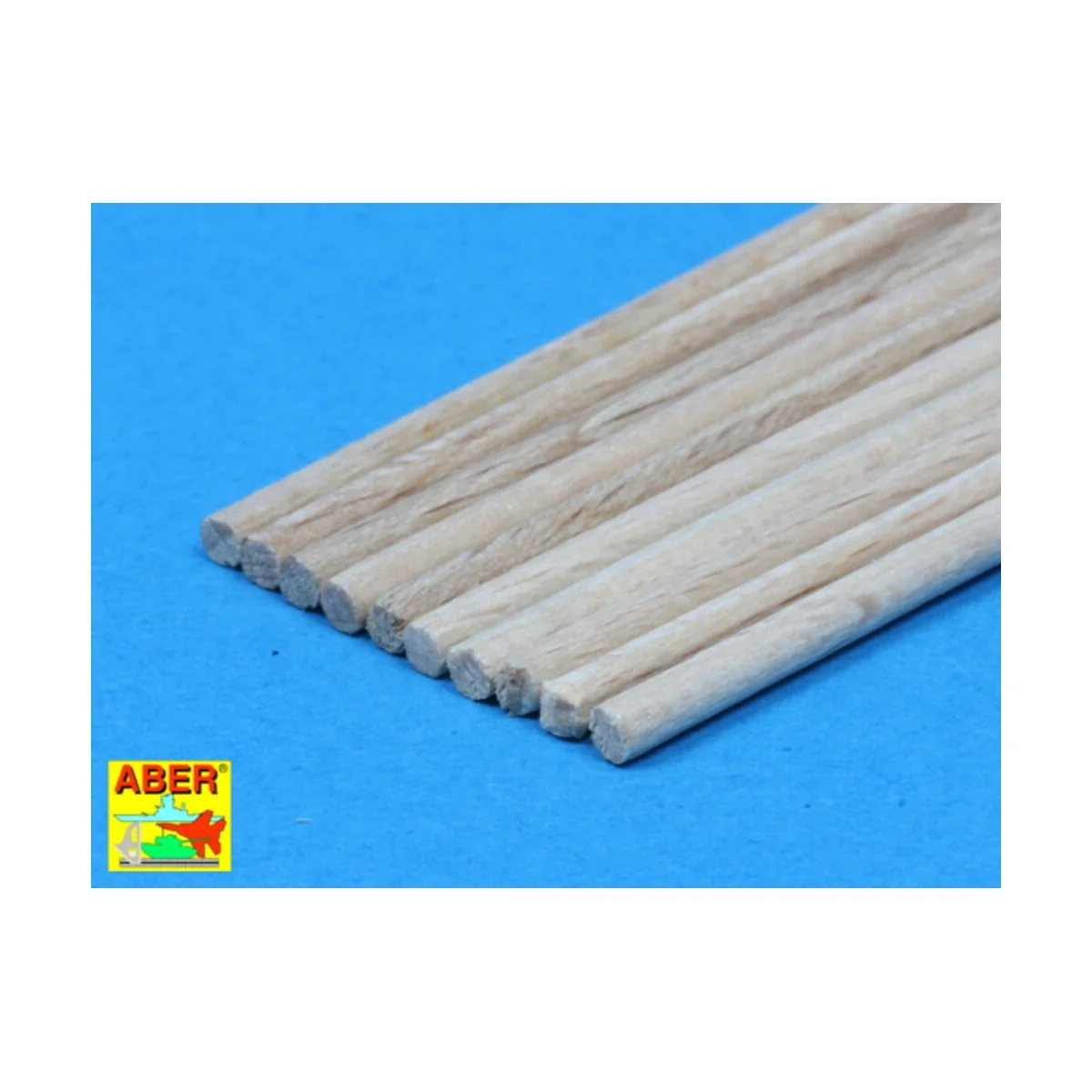 Wood round rods 2mm - Aber Models WR2