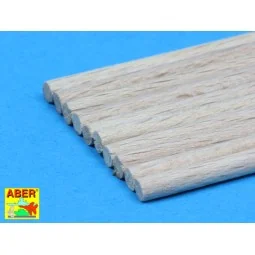 Wood round rods 3mm - Aber Models WR3 2