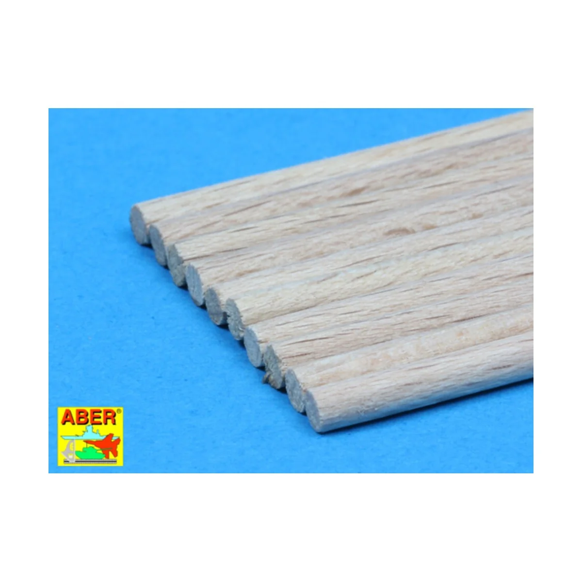 Wood round rods 3mm - Aber Models WR3