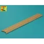 Wood round rods 4mm length 250mm x 8 pcs. - Aber Models WR4